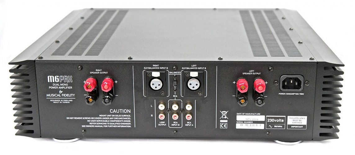 Задняя панель Musical Fidelity M6PRX